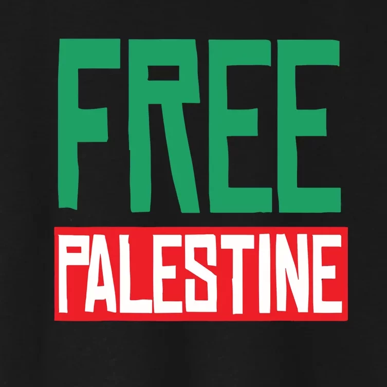 Free Palestine Women's Crop Top Tee