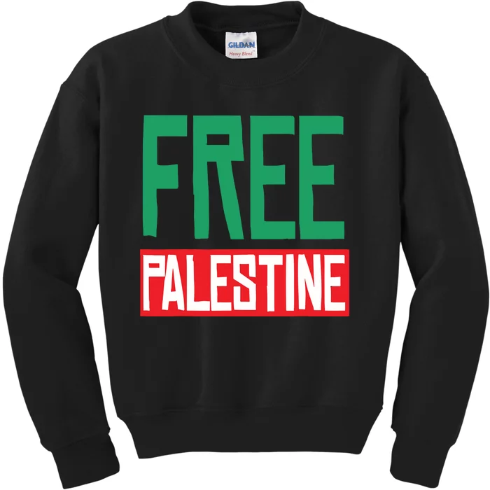 Free Palestine Kids Sweatshirt