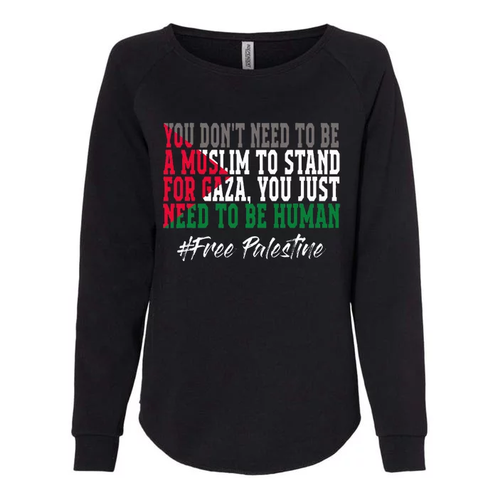 Free Palestine Flag I Love Palestine Gaza Womens California Wash Sweatshirt