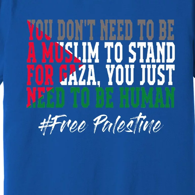 Free Palestine Flag I Love Palestine Gaza Premium T-Shirt