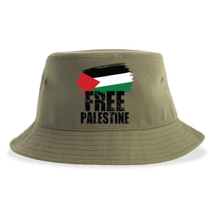 Free Palestine Free Gaza Palestian Voice Meaningful Gift Sustainable Bucket Hat