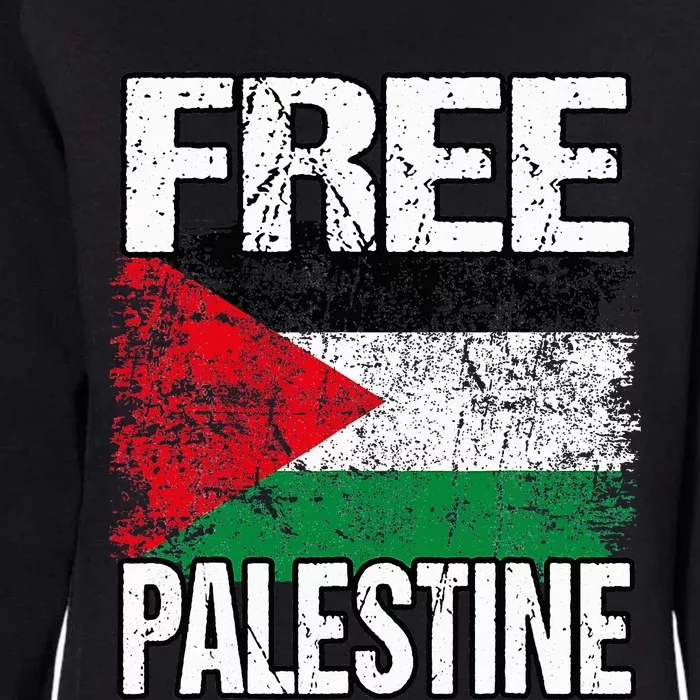 Free Palestine Flag Save Gaza Strip Palestinian Womens California Wash Sweatshirt