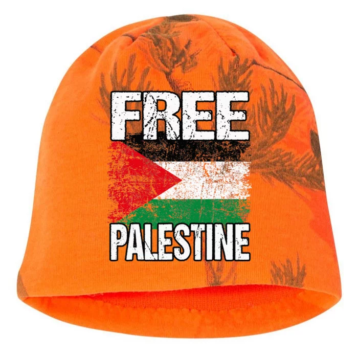 Free Palestine Flag Save Gaza Strip Palestinian Kati - Camo Knit Beanie