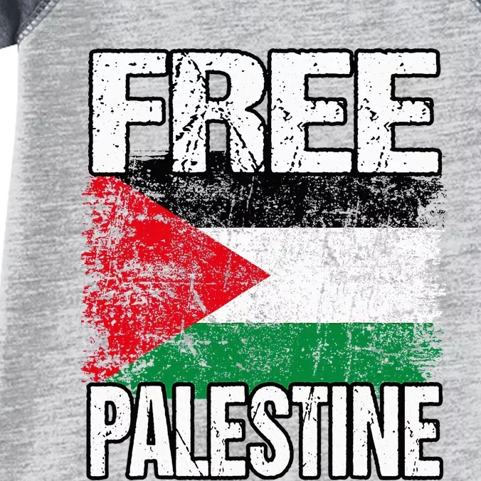 Free Palestine Flag Save Gaza Strip Palestinian Infant Baby Jersey Bodysuit