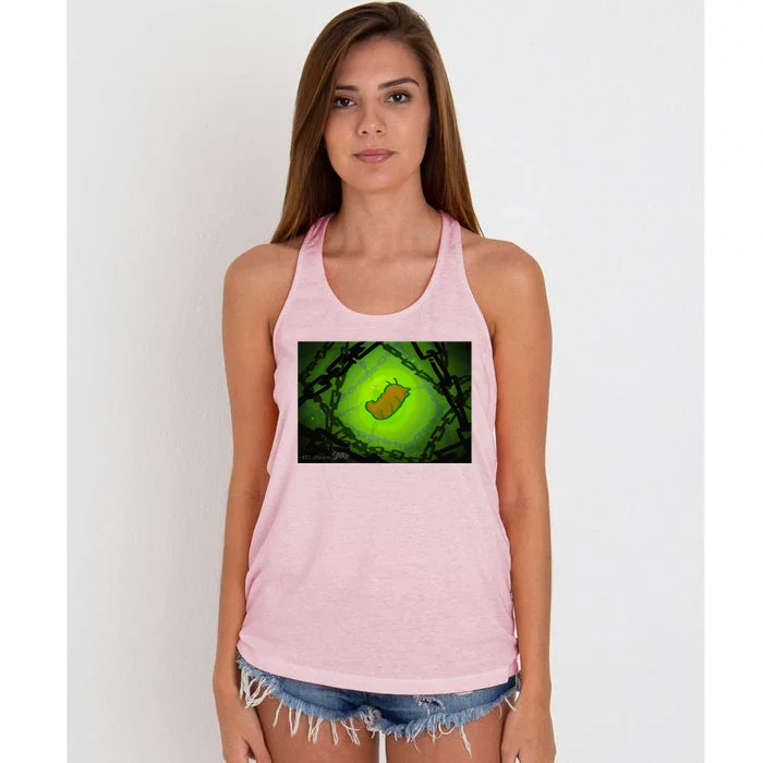 Floating Prawn Women's Knotted Racerback Tank