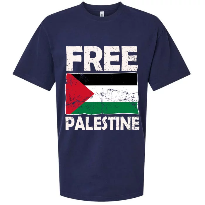 Free Palestine Free Gaza Funny Gift Sueded Cloud Jersey T-Shirt