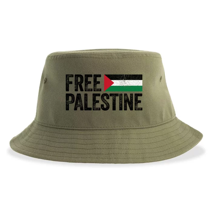 Free Palestine Free Gaza Gift Sustainable Bucket Hat