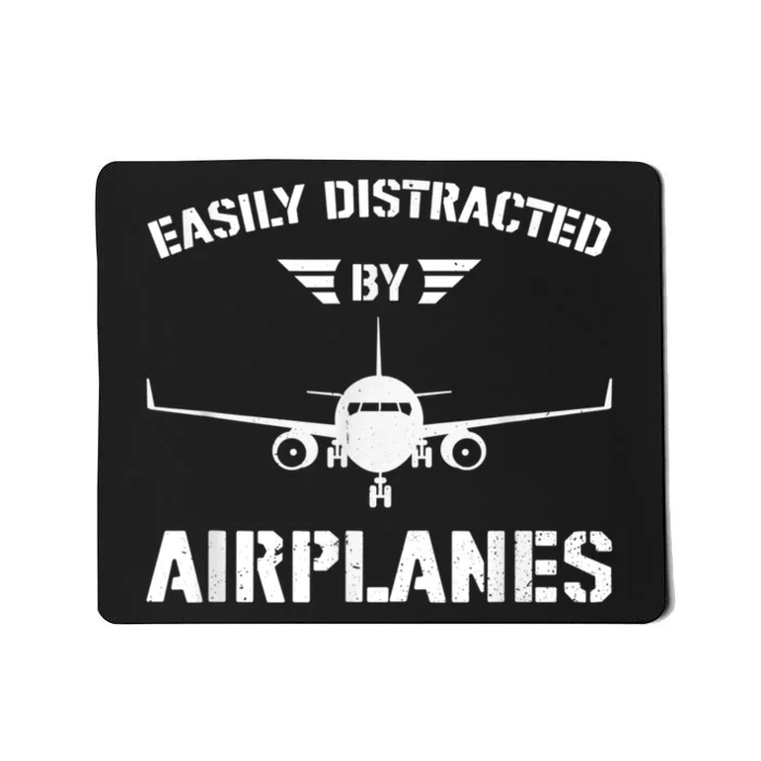 Funny Plane Flying Design For Pilot & Aviation Fans Airplane Mousepad