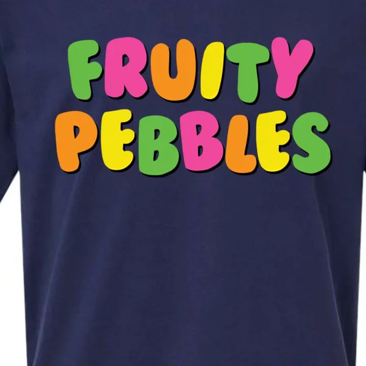 Fruity Pebbles Funny Gift Sueded Cloud Jersey T-Shirt