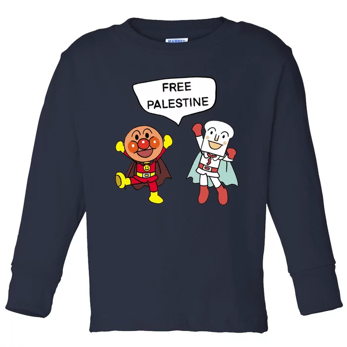 Free Palestine Toddler Long Sleeve Shirt