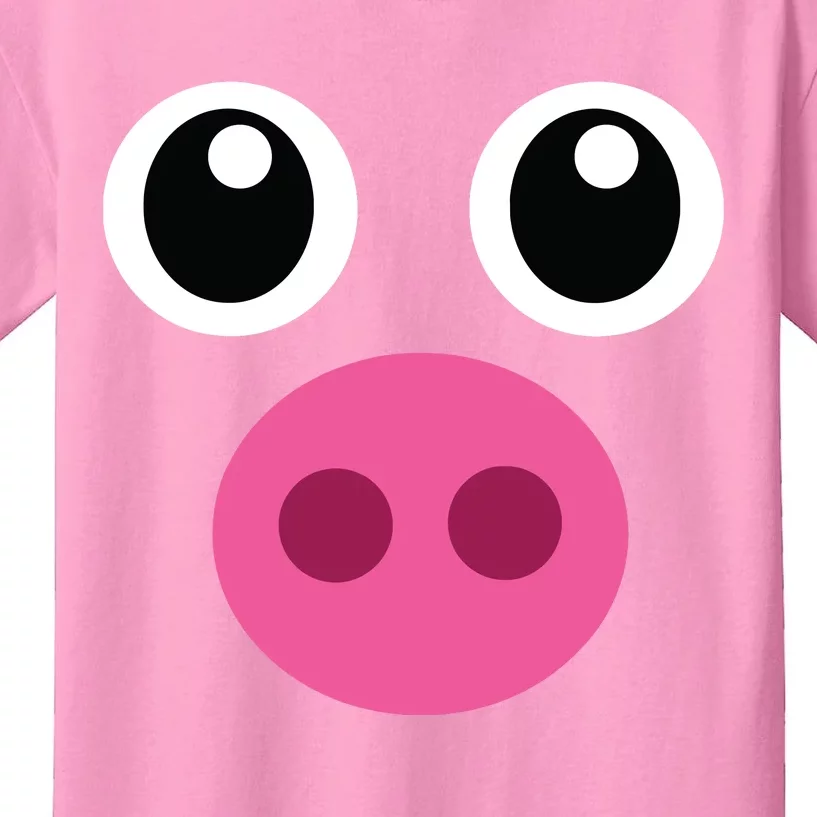 Funny Pig Face Shirts Swine Halloween Costume Gift Kids T-Shirt