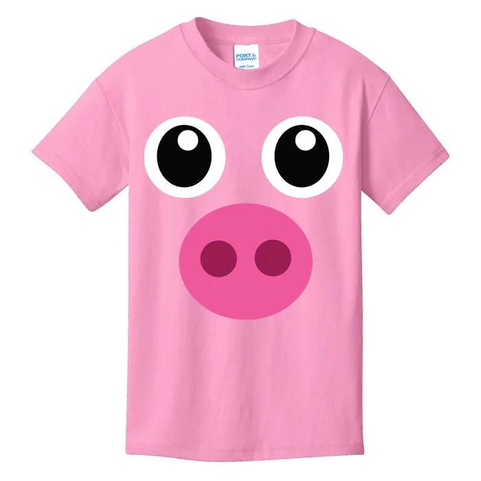 Funny Pig Face Shirts Swine Halloween Costume Gift Kids T-Shirt