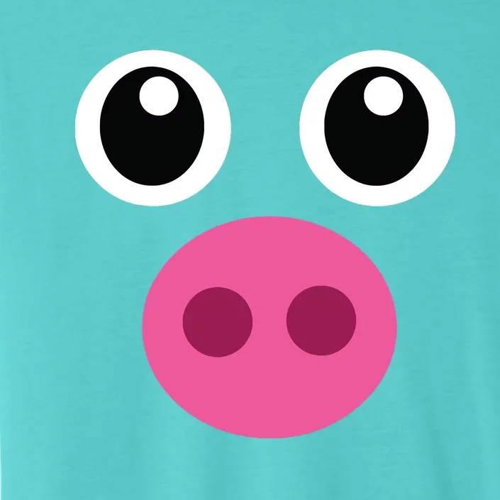 Funny Pig Face Shirts Swine Halloween Costume Gift ChromaSoft Performance T-Shirt