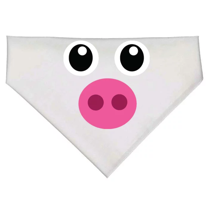 Funny Pig Face Shirts Swine Halloween Costume Gift USA-Made Doggie Bandana