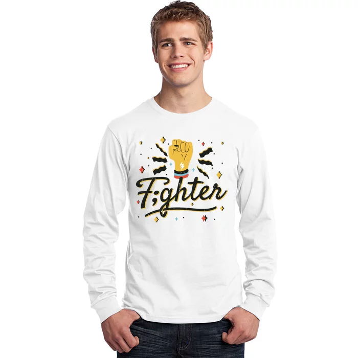 Fighter Powerful Fist Long Sleeve Shirt