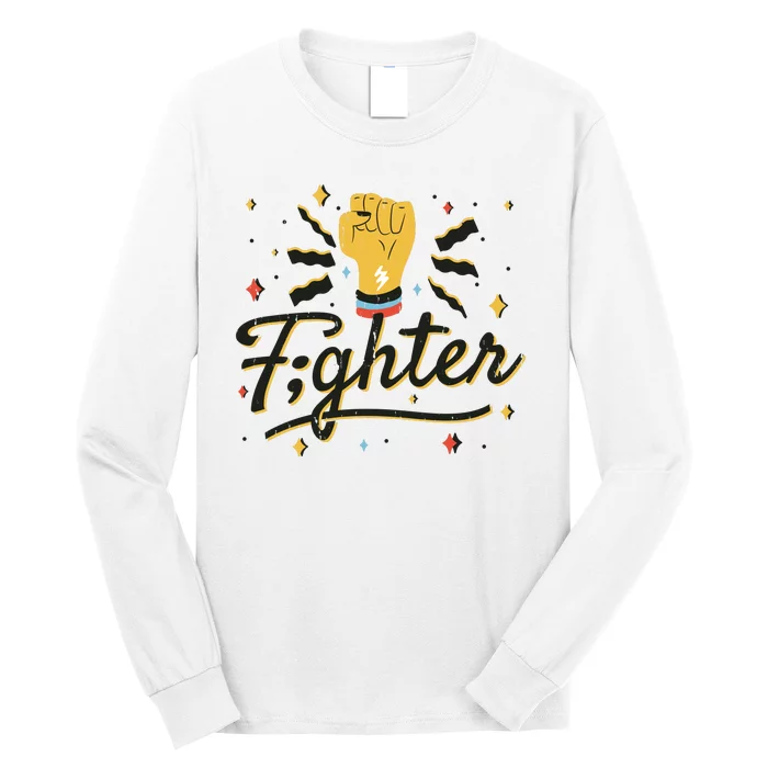 Fighter Powerful Fist Long Sleeve Shirt