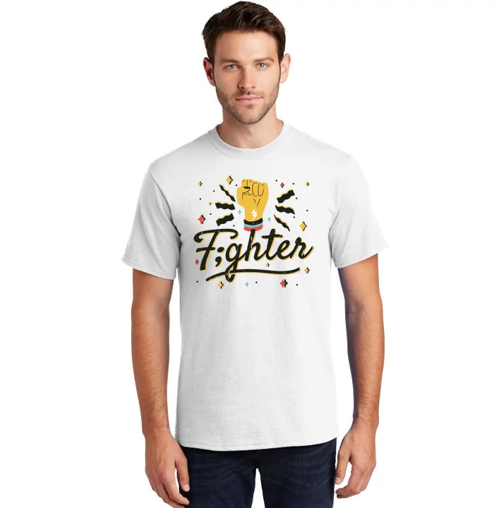 Fighter Powerful Fist Tall T-Shirt