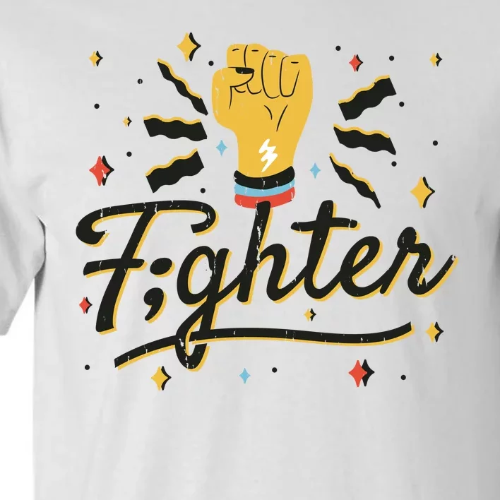 Fighter Powerful Fist Tall T-Shirt