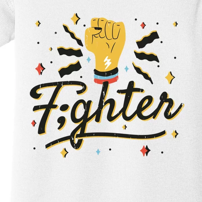 Fighter Powerful Fist Baby Bodysuit