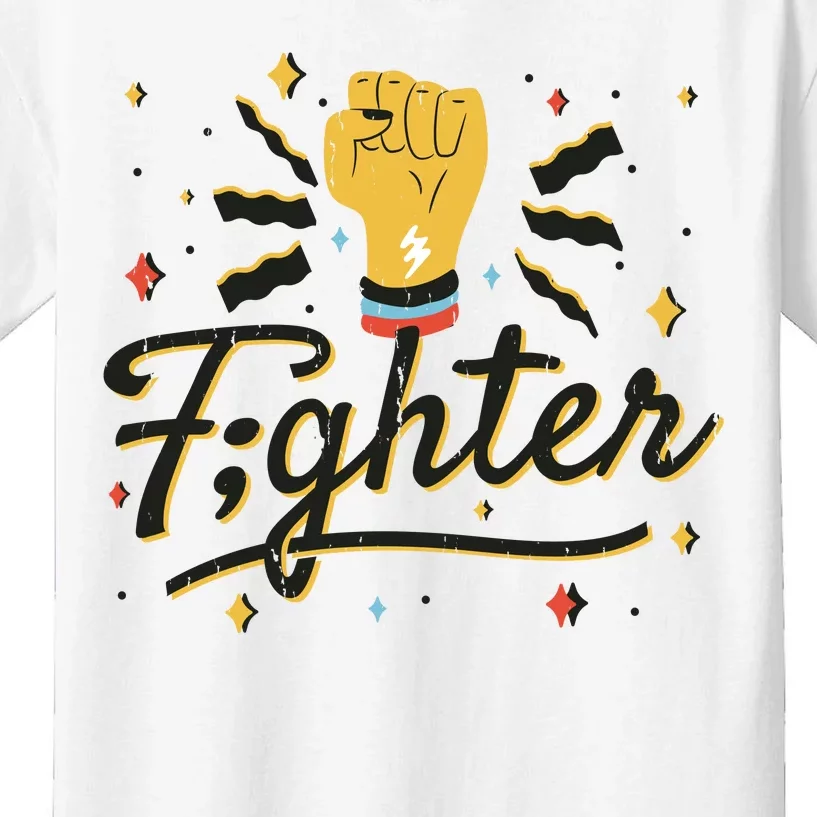 Fighter Powerful Fist Kids T-Shirt