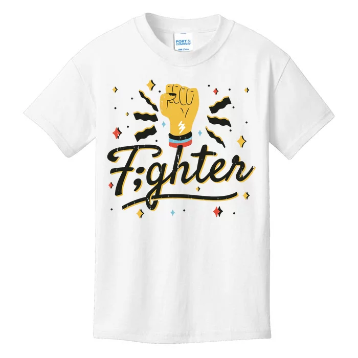 Fighter Powerful Fist Kids T-Shirt