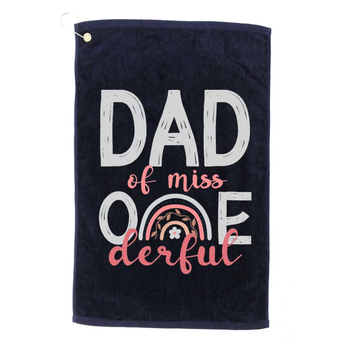 Funny Peru Fathers Day Peruvian Dad Platinum Collection Golf Towel