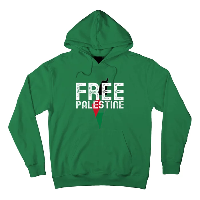 Free Palestine Flag Arabic Free Gaza Palestinian Flag Hoodie