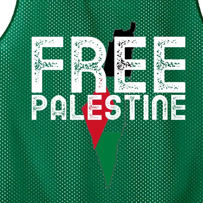 Free Palestine Flag Arabic Free Gaza Palestinian Flag Mesh Reversible Basketball Jersey Tank