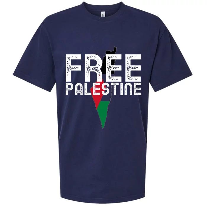 Free Palestine Flag Arabic Free Gaza Palestinian Flag Sueded Cloud Jersey T-Shirt