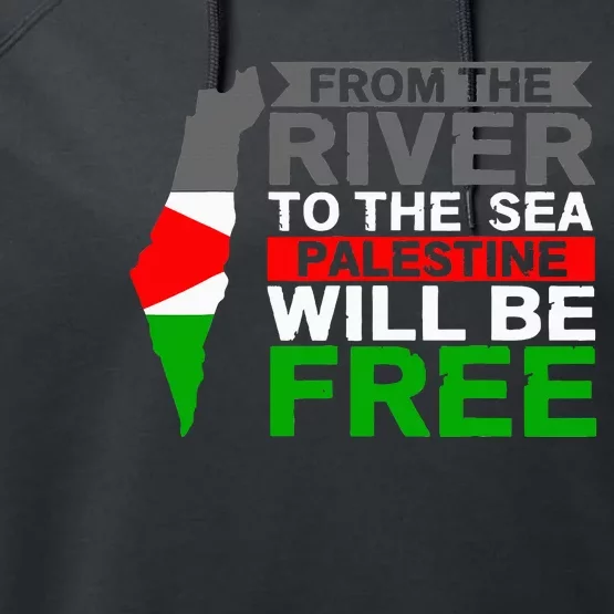 Free Palestine Performance Fleece Hoodie