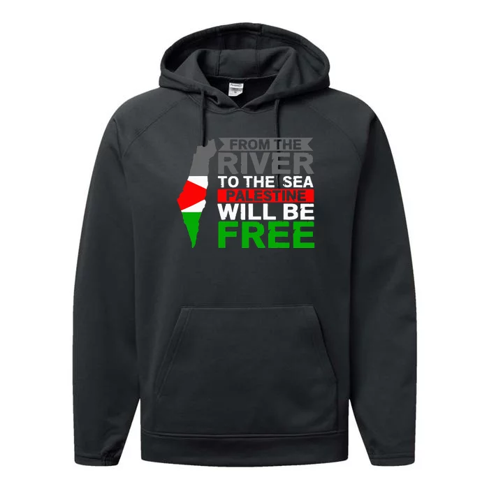 Free Palestine Performance Fleece Hoodie