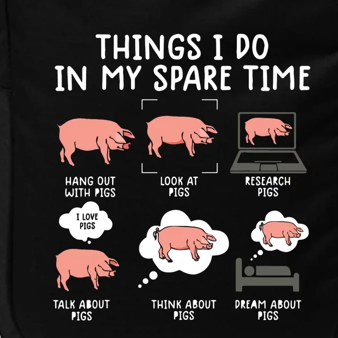 Funny Pig For Men Pig Shirts For Women Pig Tee Farm Impact Tech Backpack