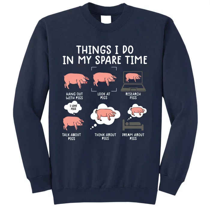 Funny Pig For Men Pig Shirts For Women Pig Tee Farm Tall Sweatshirt