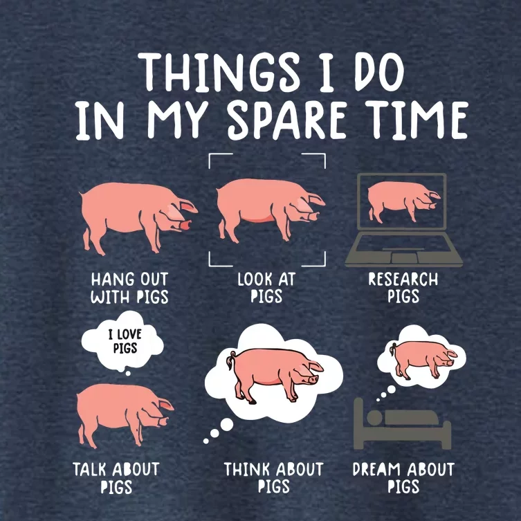 Funny Pig For Men Pig Shirts For Women Pig Tee Farm Women's Crop Top Tee