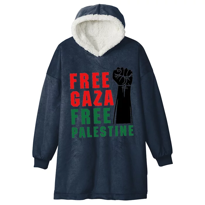 Free Palestine Hooded Wearable Blanket