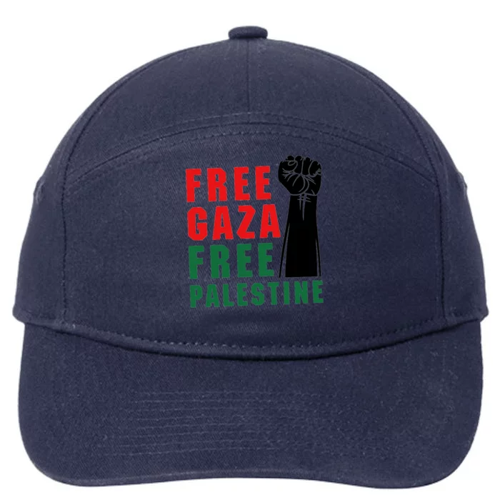 Free Palestine 7-Panel Snapback Hat