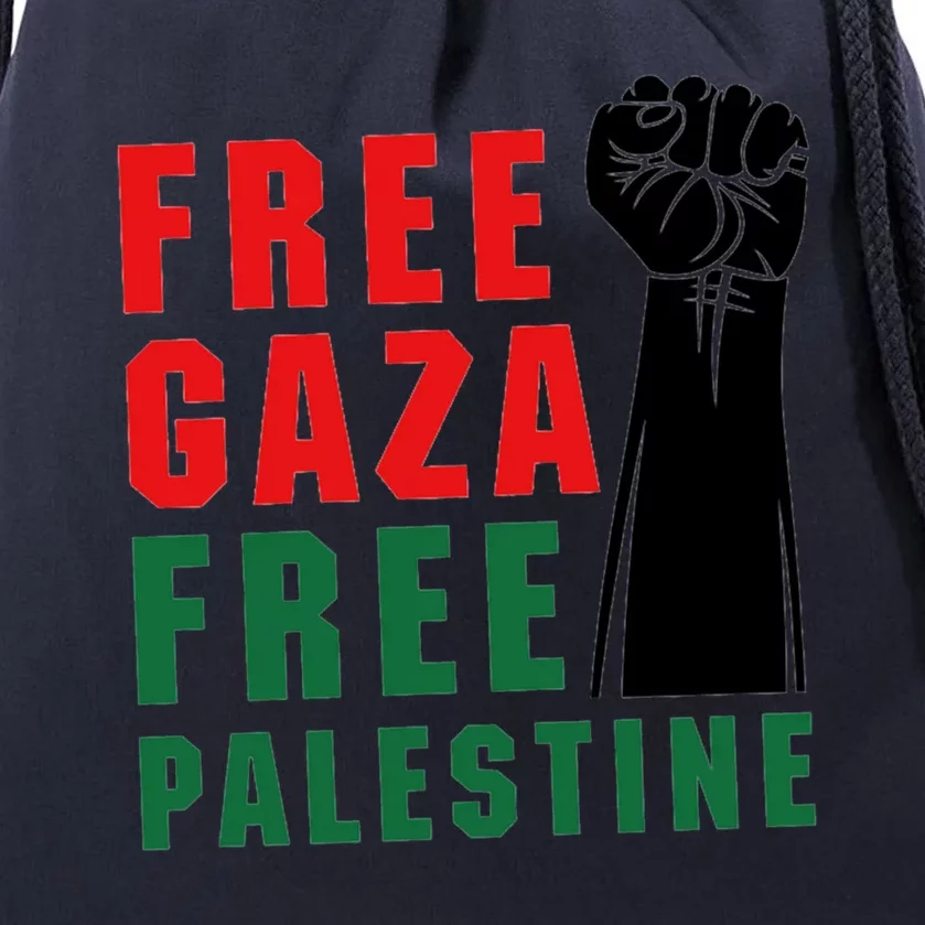 Free Palestine Drawstring Bag