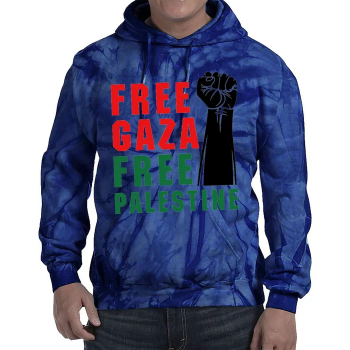 Free Palestine Tie Dye Hoodie