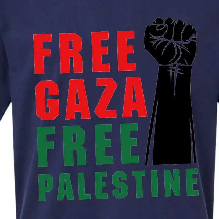 Free Palestine Sueded Cloud Jersey T-Shirt