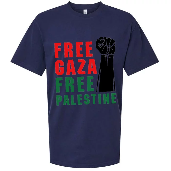 Free Palestine Sueded Cloud Jersey T-Shirt