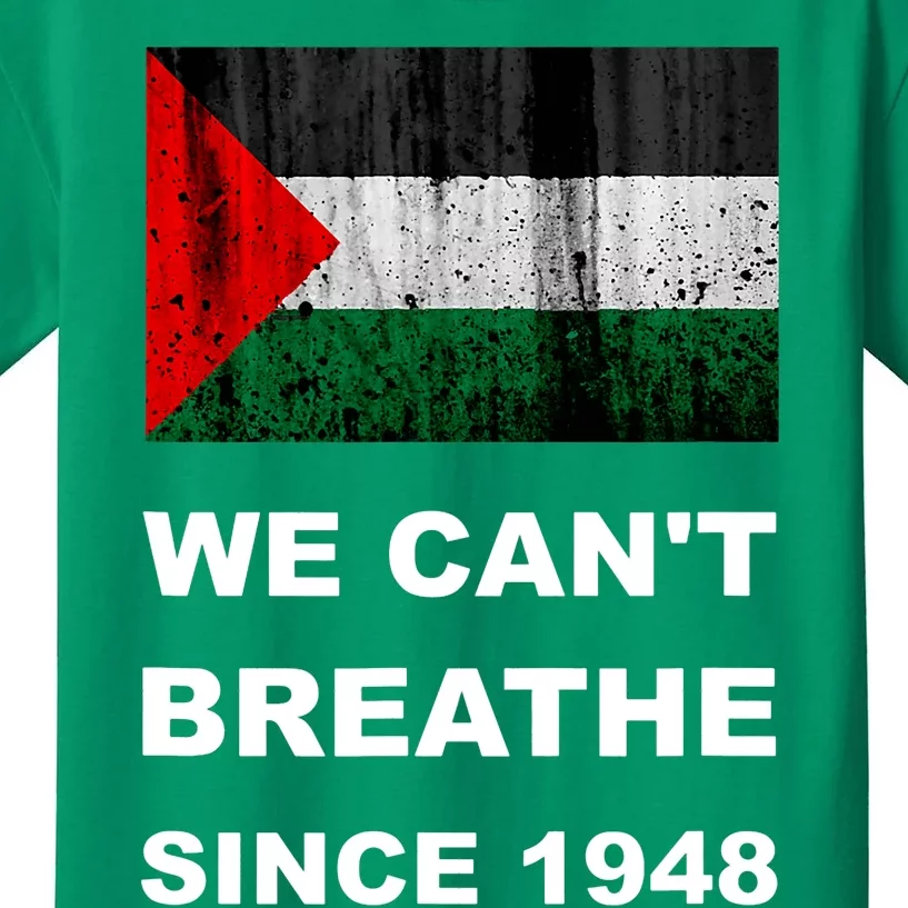 Free Palestine Flag Arabic Support Gaza Kids T-Shirt