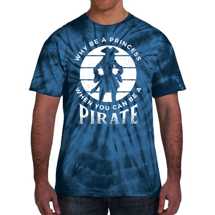 Funny Pirate Freebooter Buccaneer Caribbean Adventure Tie-Dye T-Shirt