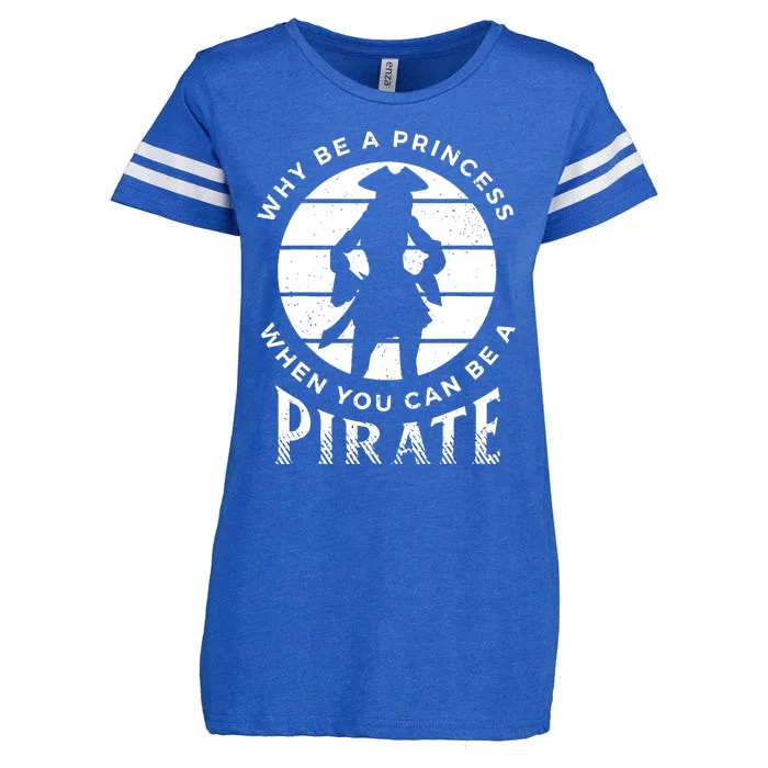 Funny Pirate Freebooter Buccaneer Caribbean Adventure Enza Ladies Jersey Football T-Shirt