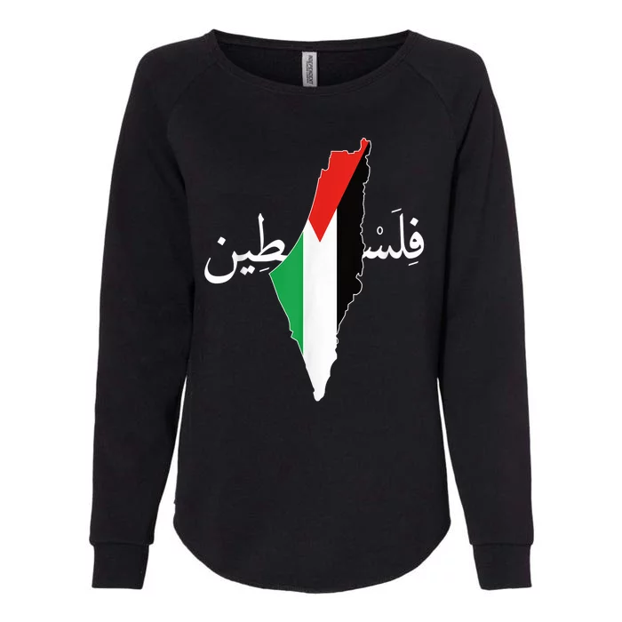 Free Palestine Womens California Wash Sweatshirt