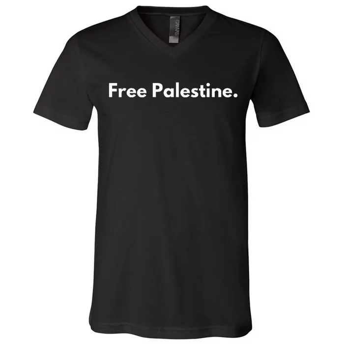 Free Palestine For And Gaza V-Neck T-Shirt