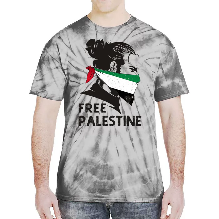 Free Palestine Flag Save Gaza End Occupation Palestinian Tie-Dye T-Shirt