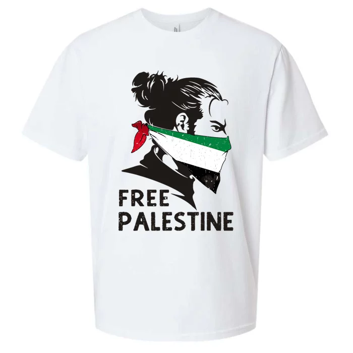 Free Palestine Flag Save Gaza End Occupation Palestinian Sueded Cloud Jersey T-Shirt