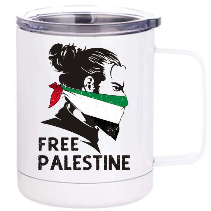 Free Palestine Flag Save Gaza End Occupation Palestinian 12 oz Stainless Steel Tumbler Cup