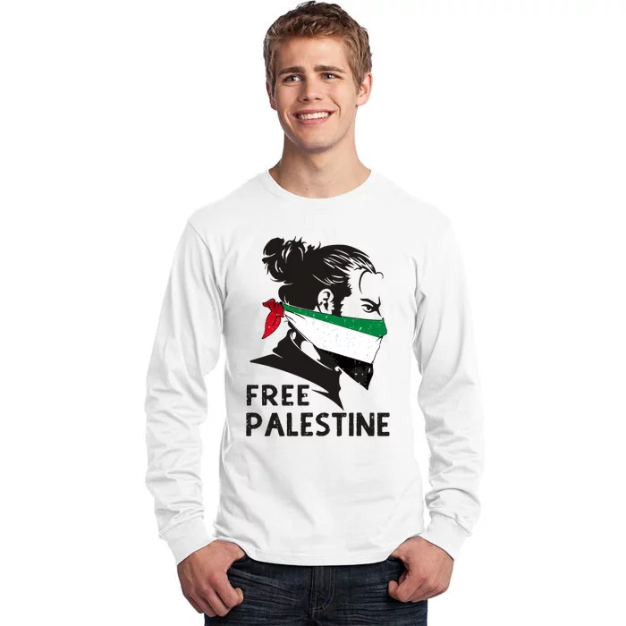 Free Palestine Flag Save Gaza End Occupation Palestinian Tall Long Sleeve T-Shirt