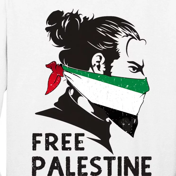 Free Palestine Flag Save Gaza End Occupation Palestinian Tall Long Sleeve T-Shirt